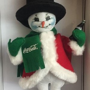 Annalee Coca Cola Snowman 9” Cold and Frosty NIB